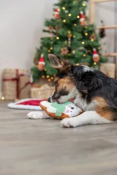 Xmas Bear - medvídek 20 cm, hračka pro psy, se zvukem, plyš TRIXIE