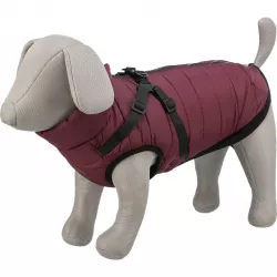 Zimní bunda PIROU s postrojem XS: 30cm, hruď: 42-46cm, krk: až 34cm - sangria TRIXIE