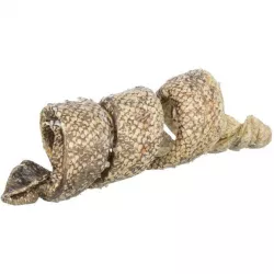 Denta Fun Curl - buvolí kůže s treskou, kroucený pamlsek, 12 cm/25 g TRIXIE