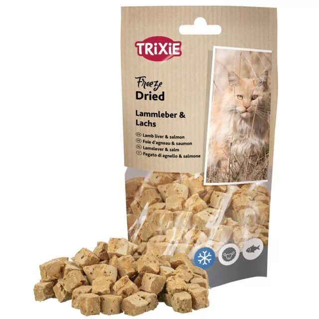 Freeze Dried - mrazem sušené pamlsky s jehněčím a lososem, 25 g TRIXIE