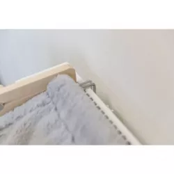 Hammock, lehátko pro kočky do 12 kg, 47 x 24 x 38 cm, dřevo/plyš, šedá TRIXIE