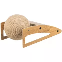 Škrabací rampa s míčem, 40 × 17 × 20 cm, dřevo/karton/sisal TRIXIE