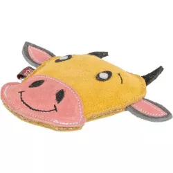 Cow - hlava krávy, 17 cm, hračka pro psy, 100% pravá kůže, žlutá TRIXIE