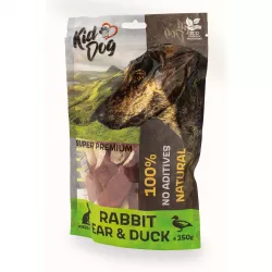 KIDDOG SUPER PREMIUM 100% kachní prsa na králičím uchu 150 g KIDDOG SUPER PREMIUM 100% kachní prsa na králičím uchu 150 g