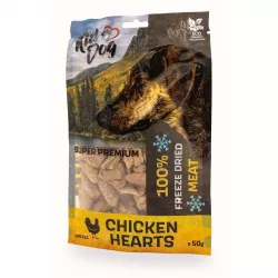 KIDDOG SUPER PREMIUM 100% kuřecí srdíčka sušená mrazem 50 g