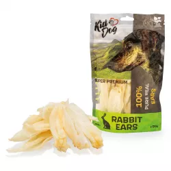 KIDDOG SUPER PREMIUM 100% přírodní králičí uši 50 g KIDDOG SUPER PREMIUM 100% přírodní králičí uši 50 g