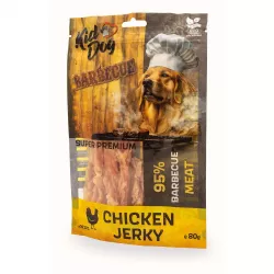 KIDDOG SUPER PREMIUM kuřecí prsa Barbecue, kroucené proužky 80 g