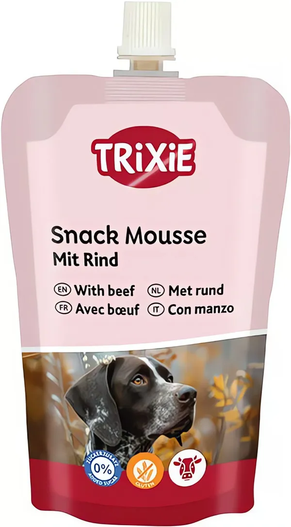 Snack Mousse - pěna s hovězím, pamlsek pro psy, 200 g TRIXIE