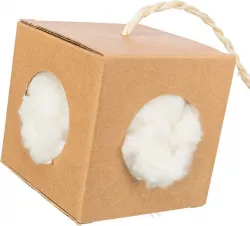 Box s hnízdícím materiálem, 9x9x9 cm/ 6g, karton/kapok TRIXIE