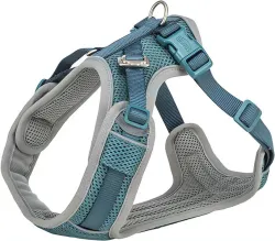 FlexMesh Premium postroj, široký střih, petrolejová XS-S: 40-57 cm/ 15 mm