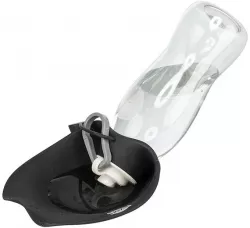 Lahev na vodu se sklopnou silikonovou miskou, 0.55 l, plast/silikon TRIXIE