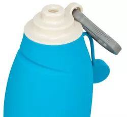 Lahev na vodu se sklopnou silikonovou miskou, 0.55 l, plast/silikon TRIXIE