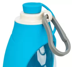 Lahev na vodu se sklopnou silikonovou miskou, 0.55 l, plast/silikon TRIXIE