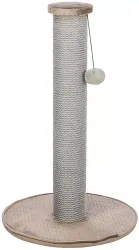Škrabací sloupek LIVIA s plyšovou kuličkou, 64 cm, sisal/plyš, béžovošedá TRIXIE