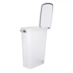 Barel, vzduchotěsný zásobník 40 l/27 × 61 × 45 cm, transparentní/bílá TRIXIE