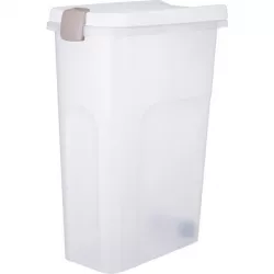 Barel, vzduchotěsný zásobník 40 l/27 × 61 × 45 cm, transparentní/bílá