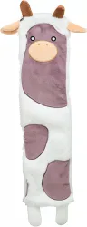 Be Eco kráva, recyklovaná hračka pro psy, šustící, 51 cm, polyester, bílá/fialová