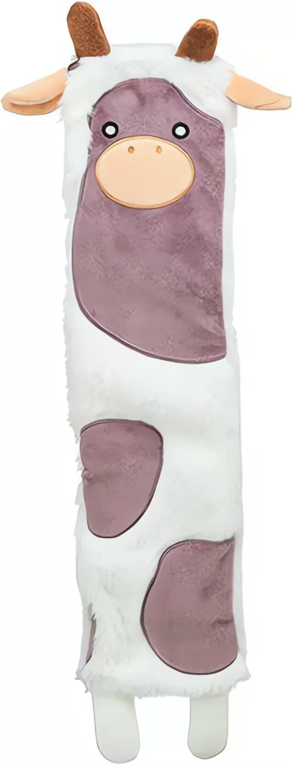 Be Eco kráva, recyklovaná hračka pro psy, šustící, 51 cm, polyester, bílá/fialová TRIXIE