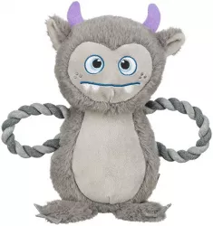 Be Eco Monster - příšerka, hračka/přetahovadlo pro psy, 33 cm, polyester/bavlna, šedá