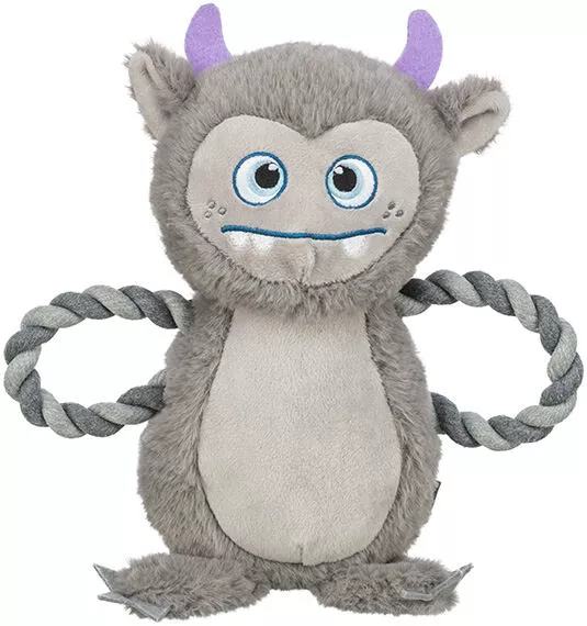 Be Eco Monster - příšerka, hračka/přetahovadlo pro psy, 33 cm, polyester/bavlna, šedá TRIXIE