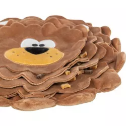 DOG ACTIVITY lev, šustící koberec na pamlsky, ø 26 cm, polyester, hnědá TRIXIE