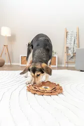 DOG ACTIVITY lev, šustící koberec na pamlsky, ø 26 cm, polyester, hnědá TRIXIE