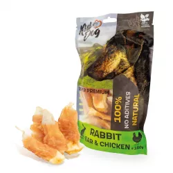 KIDDOG SUPER PREMIUM 100% kuřecí prsa na králičím uchu 150 g KIDDOG SUPER PREMIUM 100% kuřecí prsa na králičím uchu 150 g