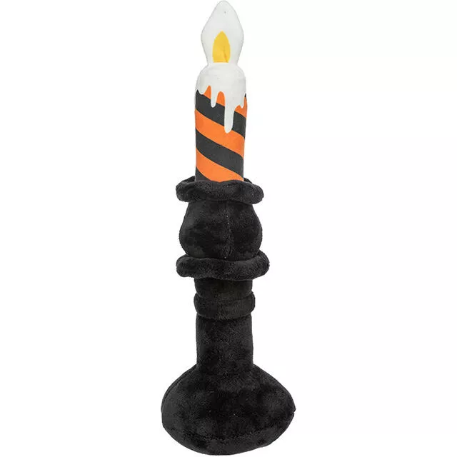Svícen HALLOWEEN, plyšová hračka se zvukem, 33 cm, černá/oranžová - LIMITOVANÁ NABÍDKA TRIXIE