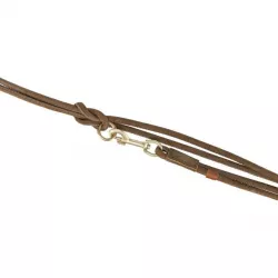 Vodítko PURE kožené kulaté nastavitelné, S: 2 m/ 10 mm, hnědá TRIXIE