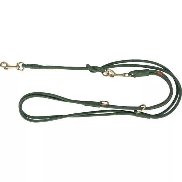 Vodítko PURE kožené kulaté nastavitelné, S: 2 m/ 10 mm, šalvějová TRIXIE
