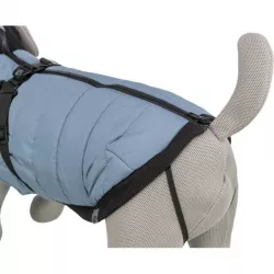 Obleček PONTIS - vesta s postrojem, modrošedá XXS: 24cm, hruď: 40-44cm, krk: 30cm TRIXIE