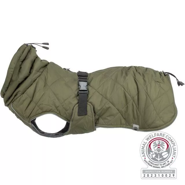 Obleček vesta MINOT, olivově zelená L:55cm, hruď:60-83cm, krk:48cm TRIXIE