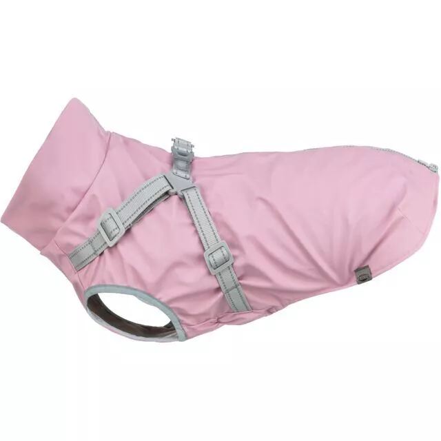 Pláštěnka PONTIS - vesta s postrojem, růžová S: 33cm, hruď: 46-54cm, krk: 37cm TRIXIE