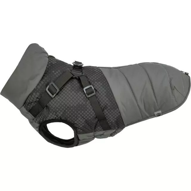 Reflexní obleček PONTIS - vesta s postrojem, šedá XXS: 24cm, hruď: 37-41cm, krk: 27cm TRIXIE