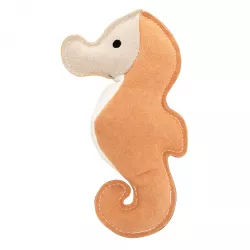 Mořský koník,  23 cm, jutový robustní aport, HIPHOP DOG, krémová/hořčicová