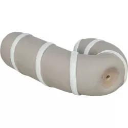 Vánoční cukrová hůlka, se zvukem, 10 cm, latex, šedobéžová TRIXIE