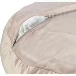 Vánoční sametový pelech LIVIA, kulatý s okrajem, ø 50 cm, béžová TRIXIE