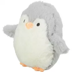 Vánoční tučňáček, bez zvuku, 16 cm, plyš, bílá/šedá TRIXIE
