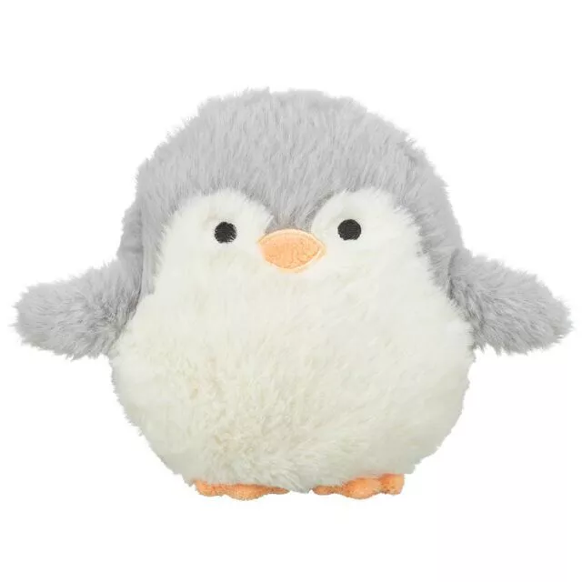 Vánoční tučňáček, bez zvuku, 16 cm, plyš, bílá/šedá TRIXIE