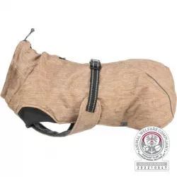 Zateplený zimní kabátek RIOM, písková L:55cm, hruď:58-84cm, krk: do 52cm