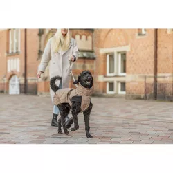 Zateplený zimní kabátek RIOM, písková S:35cm, hruď:36-54cm, krk: do 38cm TRIXIE