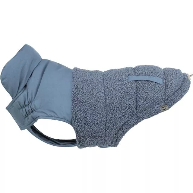 Zimní vesta AJOU s kožíškem, modrá XXS: 18cm, hruď: 27-32cm, krk: 24cm TRIXIE