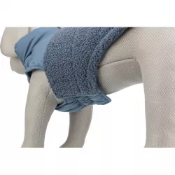 Zimní vesta AJOU s kožíškem, modrá XXS: 18cm, hruď: 27-32cm, krk: 24cm TRIXIE