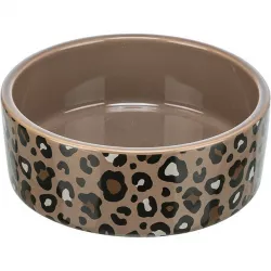 Keramická miska LEO, 0,3 l/ 12 cm, hnědá/leopardí TRIXIE