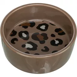 Keramická miska LEO, 0,3 l/ 12 cm, hnědá/leopardí TRIXIE