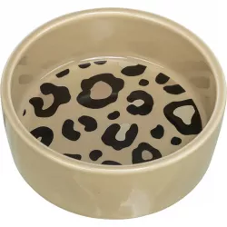 Keramická miska LEO, 0,3 l/ 12 cm, hnědá/leopardí