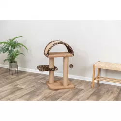 Škrabadlo LEO, 2 podesty, oblouk, míček, 85 cm, hnědá TRIXIE