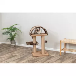 Škrabadlo LEO, 2 podesty, oblouk, míček, 85 cm, hnědá TRIXIE