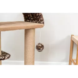 Škrabadlo LEO, 2 podesty, oblouk, míček, 85 cm, hnědá TRIXIE
