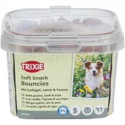 Soft Snack BOUNCIES mini kostičky kuřecí, jehněčí, dršťky 140 g TRIXIE Soft Snack BOUNCIES mini kostičky kuřecí, jehněčí, dršťky 140 g TRIXIE